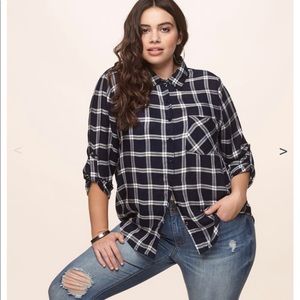 Avenue/Loralette Navy Blue Flannel